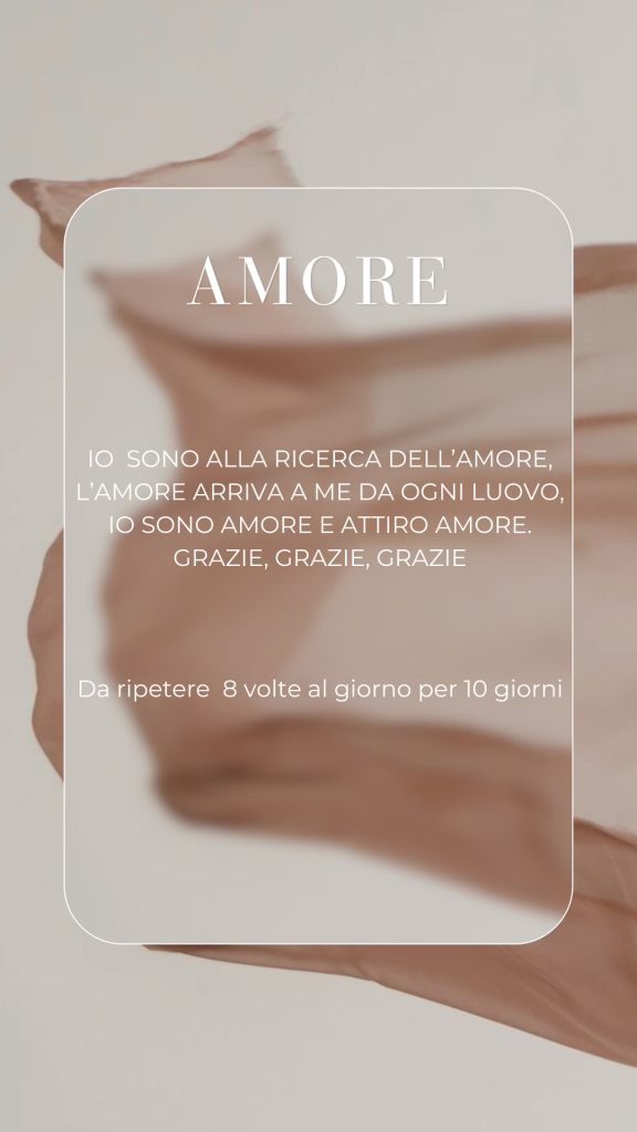 Decreto Akashico Amore