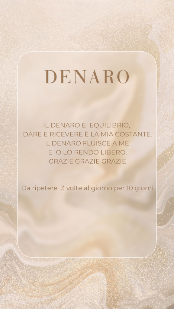 Decreto Akashico Denaro