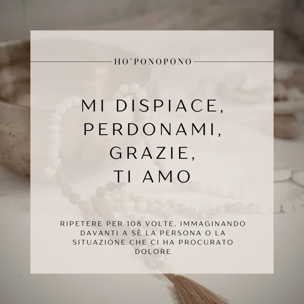 Come si impara a lasciare andare 3 Tecnica dellHooponopono